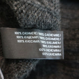 Ralph Lauren Black Label Cashmere Cable Knit Sweater Charcoal Size Small
