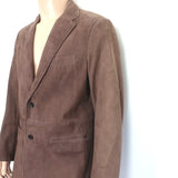 Malo Suede Blazer Brown Size 52 Two-Button Jacket