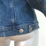 FRAME Jean Jacket Snomass Blue Stretch Denim Size Medium NEW