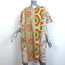 Pierre-Louis Mascia Short Kaftan Dress Mixed Floral Print Cotton One Size NEW