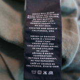 J Brand Arden Military Vest Jungle Green Stretch Cotton Size Medium