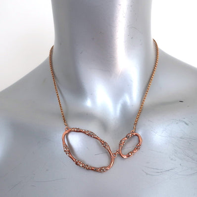 Alexis Bittar Miss Havisham Crystal-Embellished Necklace Rose Gold