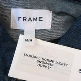 FRAME Jean Jacket Snomass Blue Stretch Denim Size Medium NEW