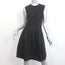 Ralph Lauren Blue Label Sleeveless Dress Black Pleated Stretch Cotton Size 8