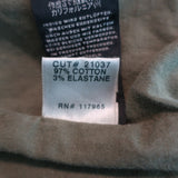 J Brand Arden Military Vest Jungle Green Stretch Cotton Size Medium