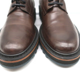 Dries Van Noten Platform Lace-Up Derby Loafers Brown Leather Size 41 NEW