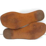 Bottega Veneta Ravello Buckle Slide Sandals White Intrecciato Leather Size 37.5