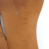 Bottega Veneta Ravello Buckle Slide Sandals White Intrecciato Leather Size 37.5