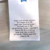 GANNI Blouse Ecru Floral Print Pleated Georgette Size 36 V-Neck Top