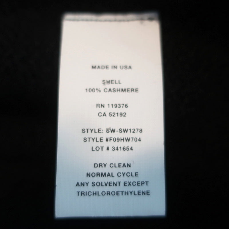 Helmut Lang Cashmere Sweater Black Textured Knit Size Small Crewneck Pullover