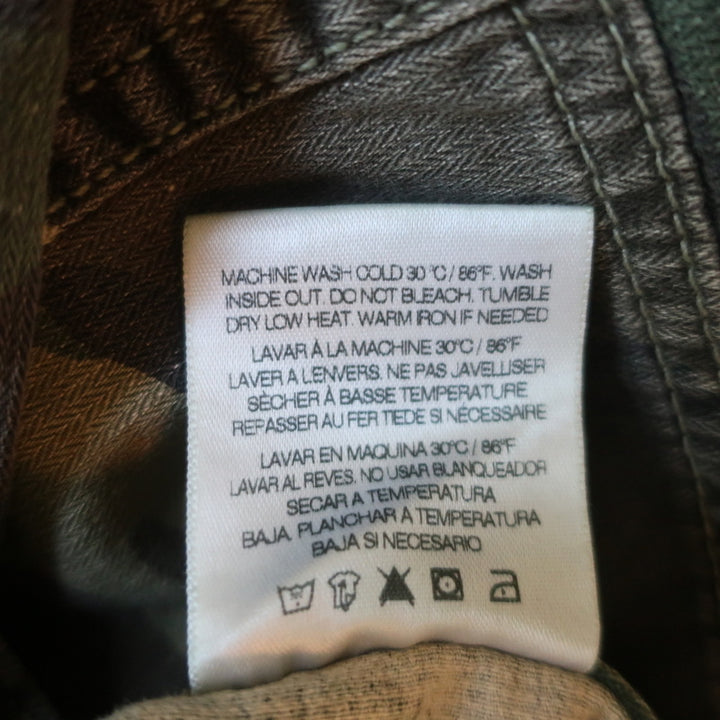 Sundry Camo Utility Mini Skirt Army Green Size 27 NEW