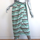 Anthropologie Geisha Designs Crochet Midi Wrap Skirt Blue Size Extra Small NEW