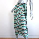 Anthropologie Geisha Designs Crochet Midi Wrap Skirt Blue Size Extra Small NEW