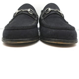 Gucci GG Canvas Horsebit Loafers Black Size 7.5