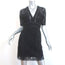 Veronica Beard Mini Dress Sage Black Seamed Lace Size 4 Short Sleeve V-Neck