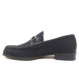 Gucci GG Canvas Horsebit Loafers Black Size 7.5