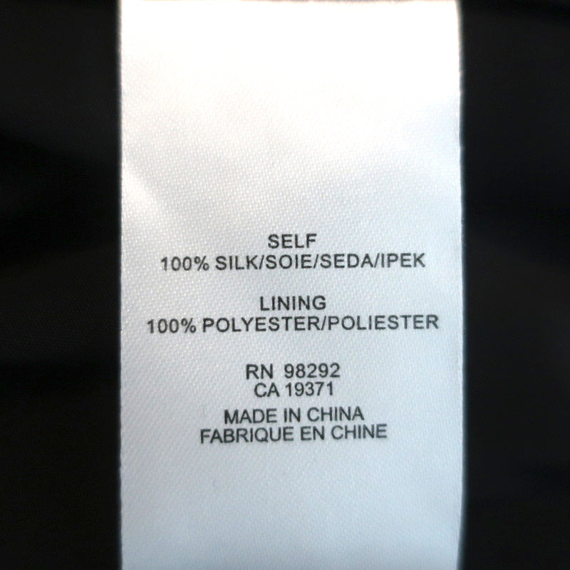 Tibi Ruffle Cami Black Silk Size 6 Peplum Tank Top