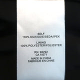 Tibi Ruffle Cami Black Silk Size 6 Peplum Tank Top