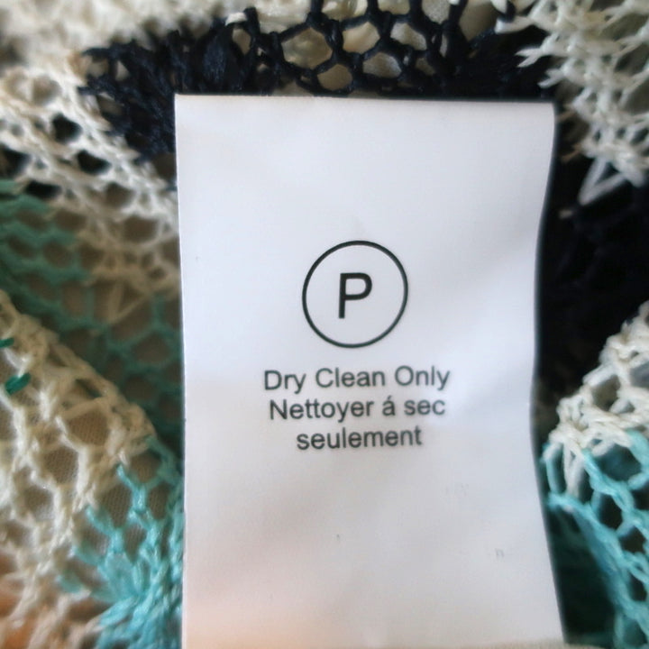 Anthropologie Geisha Designs Crochet Midi Wrap Skirt Blue Size Extra Small NEW