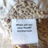 RHODE Rowan Puff Sleeve Top Golden Floral Print Cotton Size Extra Small NEW