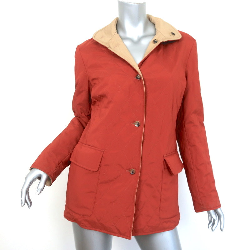 Loro Piana Reversible Twenty K Storm System Jacket Orange/Beige Size 42