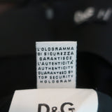 D&G Dolce & Gabbana Bustier Dress Black Pleated Stretch Silk Size 44