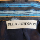 Ulla Johnson Midi Skirt Marina Marigold Floral Print Silk Chiffon Size 0