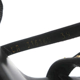 Saint Laurent Studded Sandals Jerry Black Leather Size 39 Strappy Heels NEW