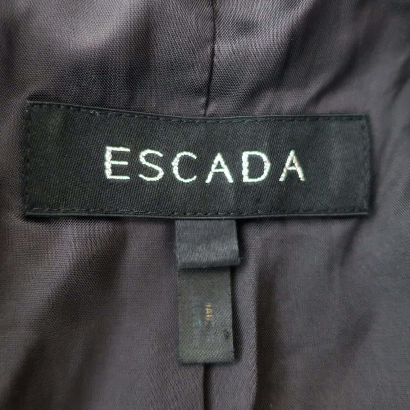 Escada Pinstripe Blazer Gray Size 40 Two-Button Jacket