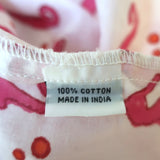 Roberta Roller Rabbit Kurta Tunic White/Pink Seahorse Print Size Extra Small NEW