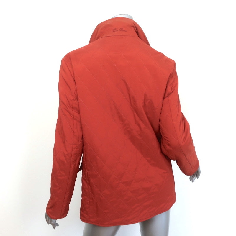 Loro Piana Reversible Twenty K Storm System Jacket Orange/Beige Size 42
