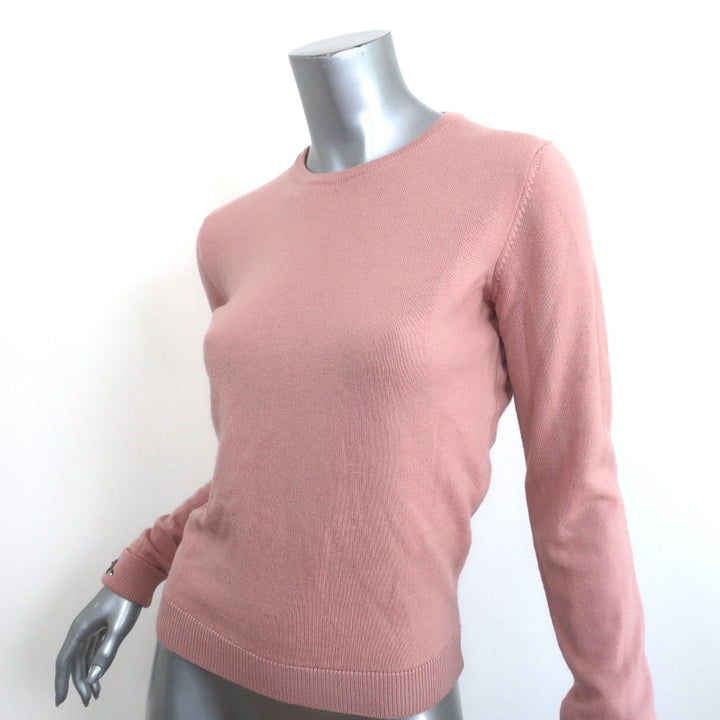 No. 21 Beaded Cuff Sweater Dolores Blush Knit Size 38 Crewneck Pullover