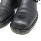 Gucci Mid-Calf Motorcycle Boots Black Leather Size 6