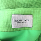 Rachel Comey Dress Leonard Lime Cotton-Blend Size 6 Cap Sleeve Midi