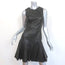 Derek Lam 10 Crosby Flared Leather Dress Black Size 6 Sleeveless Mini