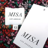 MISA Sleeveless Maxi Dress Hollen Floral Print Chiffon Size Extra Small NEW