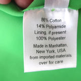 Rachel Comey Dress Leonard Lime Cotton-Blend Size 6 Cap Sleeve Midi