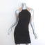 Mason Sleeveless Mini Dress Leather-Paneled Black Stretch Jersey Size Small