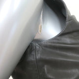 Derek Lam 10 Crosby Flared Leather Dress Black Size 6 Sleeveless Mini