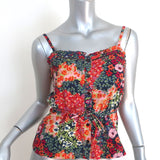Ba&sh Button-Up Tank Top Sego Floral Print Cotton Size 0