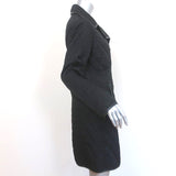 Burberry London Quilted Double Breasted Coat Black Size Small