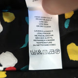 Marc Jacobs Midi Wrap Skirt Black Floral Print Silk Jacquard Size 0