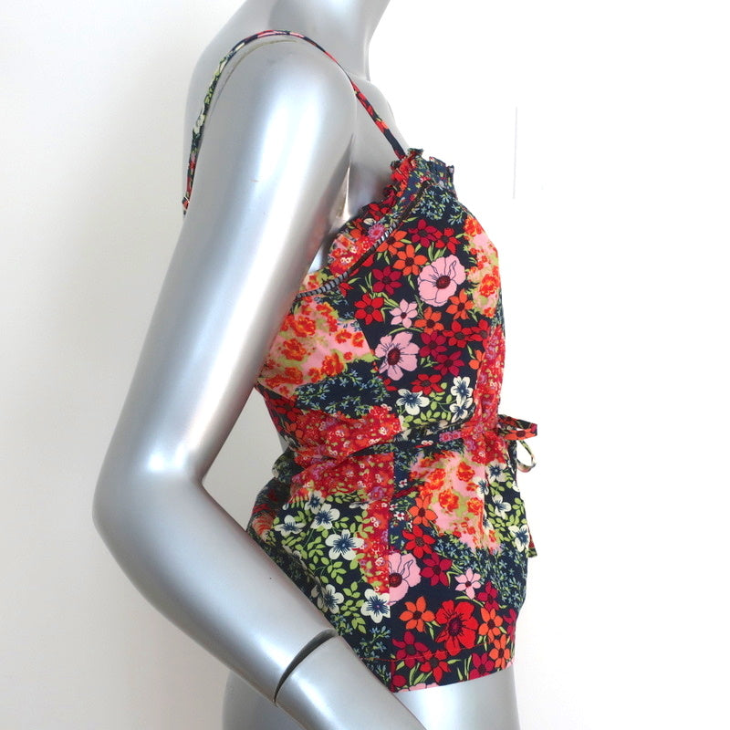 Ba&amp;sh Button-Up Tank Top Sego Floral Print Cotton Size 0