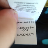 Marc Jacobs Midi Wrap Skirt Black Floral Print Silk Jacquard Size 0