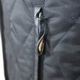 Burberry London Quilted Double Breasted Coat Black Size Small