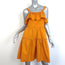 Cynthia Rowley Ruffled Tank Dress Marigold Cotton Size 0
