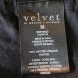 Velvet by Graham & Spencer Dress Saskia Camo Print Crepe Size Medium NEW