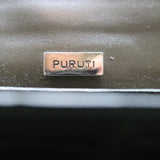 Puruti Alligator Shoulder Bag Dark Green Small Flap Bag