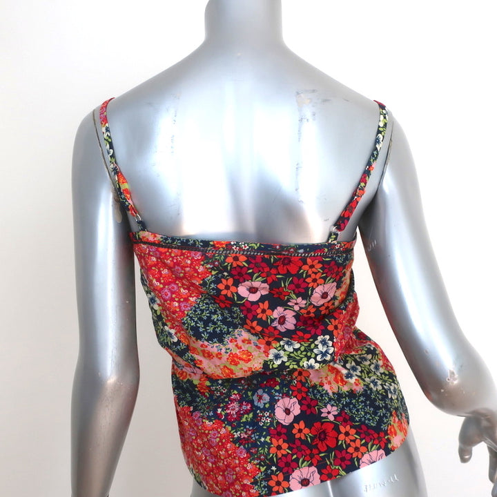 Ba&amp;sh Button-Up Tank Top Sego Floral Print Cotton Size 0