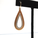 Irene Neuwirth Teardrop Earrings 18k Rose Gold & Diamonds
